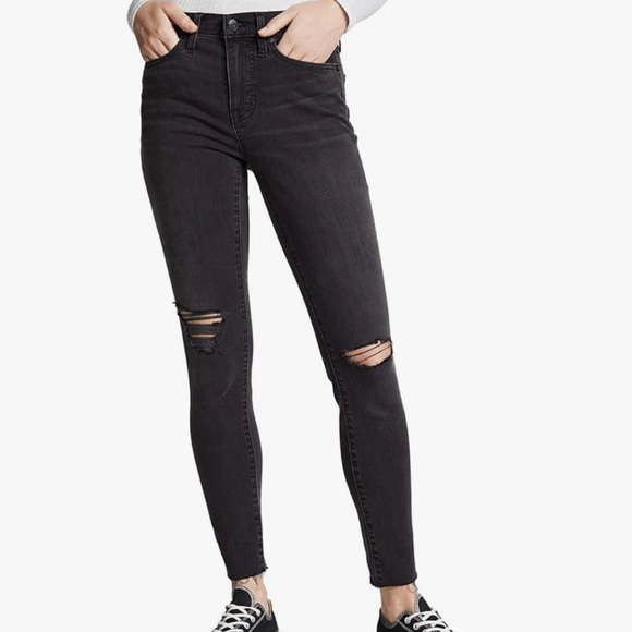 Madewell 9” High Rise Skinny Jean Grey Size 27?(24!)(Check Measurements) - Picture 3 of 13